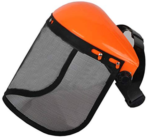 Stylelove Chapeau de Casque de sécurité de tronçonneuse/débroussailleuse avec visière en Maille intégrale pour la Protection forestière de débroussailleuse forestière Casque de Tondeuse à Mailles