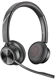 Poly Savi 7320-M ultra-sicheres kabelloses DECT™ Stereo-Headset System - Microsoft Teams zertifiziert, Schwarz