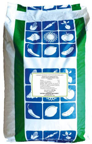 Antika Officina Botanika Concime universale ad attivita' biostimolante con alghe brune busta da 20 kg, Verde