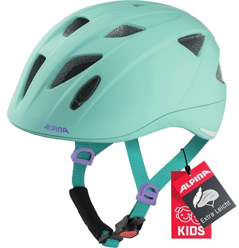 ALPINA Unisex - Barn, XIMO L.E. Cykelhjälm, turqouise matt, 47-51 cm