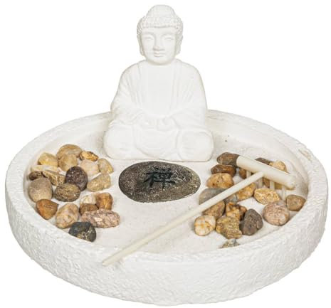 Atmosphera - Jardín Zen Wasila Cemento - Blanco - D18 cm