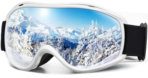 SPOSUNE Gafas de esquí OTG – Gafas de snowboard para hombres, mujeres y jóvenes | Anti UV anti niebla esquí descenso gafas