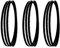 PFRANK 1810 x 10 x 0,35 mm Bandsägeblätter 6 TPI for Metabo BS 5370, BS 5378 for Gebogene Schnitte mit großem Radius, 3 Stück