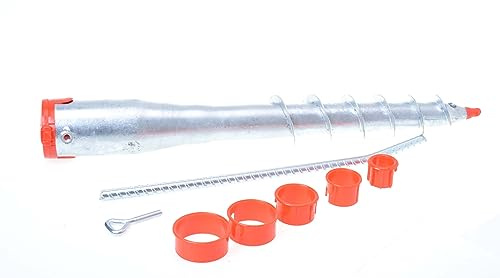 Aqbau Sonnenschirmhalter Metall Bodenhülse Erdspieß Sonnen Schirm Einschraubhüle Erdspieß mit Bodendübel