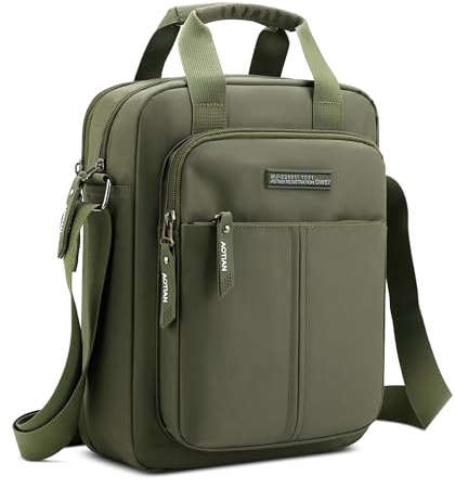 VARLIVOO Umhängetasche Herren Schultertasche Herrentasche Zum Umhängen Mini Messenger Bag Shoulder Crossbody Bag für Reise Arbeite Schule wasserdichte Polyester Männer Tasche Grün