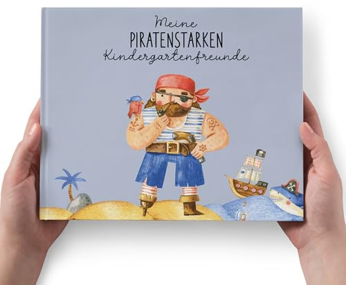 lila liebt dich® Freundebuch Kindergarten Pirat, Freundebuch Kindergarten Junge - Unvergessliche Kindergartenmomente festhalten, kompakt