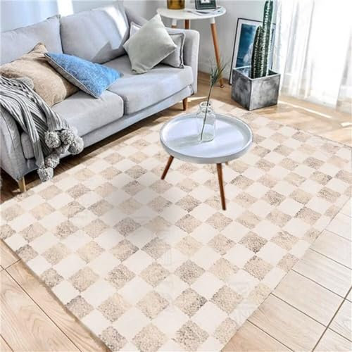 Teppich Hell Anti Rutsch Teppich Fuzzy Teppich rosa grau rechteckig geometrisches Design Sofa Teppich Verschleißfestigkeit Teppiche Groß Für Wohnzimmer 200X300CM