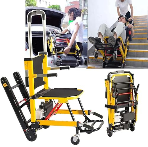 Generisch Elektrische Sackkarre 160KG Maximale Tragfähigkeit Elektrischer Treppensteiger Treppen Hoch Und Runter mit Gummiketten zum Klappbar Einfachen Bewegen von Schweren Möbeln,B