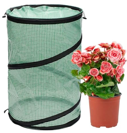 Smileshiney Serre de table – Serre de table pliable pour plantes d'intérieur – Serre de table coupe-vent pour balcon – Tente pour tomates, myrtilles, petits arbustes