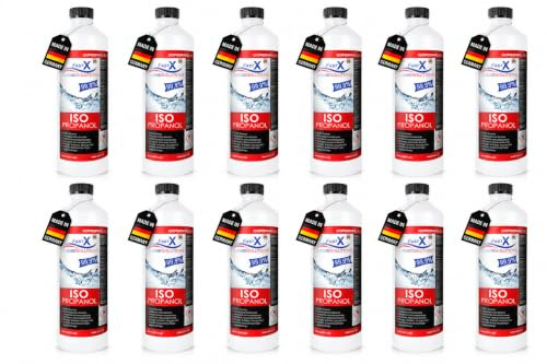 Fast X, Isopropanol 99,9% Reiniger, 60x1 Liter | Hochprozentiger IPA Reinigungsalkohol, Für Haushalt & Elektronik, Made in Germany