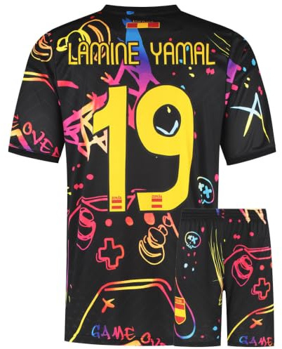 Spanien Fotbollströja Yamal - Gaming Tröja - Pojkar - Fotbollsutrustning - Fotbollspresenter - Sport-T-shirt - Sportkläder