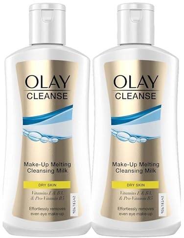 Cleansing Milk,Ultra-Nourishing Make-Up Melting for Dry Skin – 200 ml Hydrating Formula Enriched with Vitamins E, B3, and Pro-Vitamin B5 for Gentle Cleansing and Skin Revitalization-Pack of 2