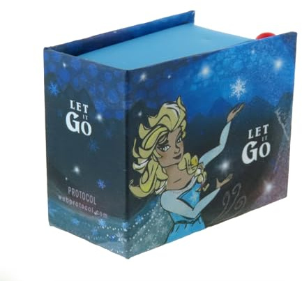 Lutèce Créations Spieluhr/Spieldose/Musikdose/Musikbox mit Handkurbel in Form eines illustrierten Pappbuchs mit 18-Ton-Spielwerk - Let it go - Die Eiskönigin – Völlig unverfroren (Robert Lopez)