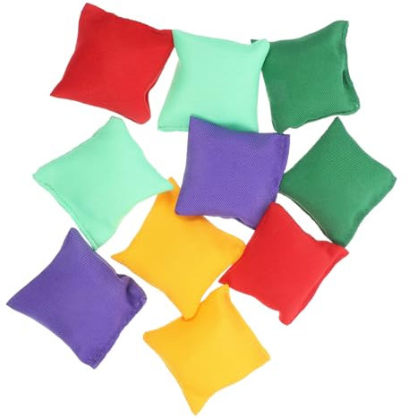 DRESSOOS 10stücke Sitzsack Zum Werfen Für Draußen Karnevals-sitzsack Wurf-sitzsack Für Familie Klein Für Junge Mädchen Nylon-sitzsack Wurfspielzubehör Wurfspielzeug Für Junge Mädchen Aktivi