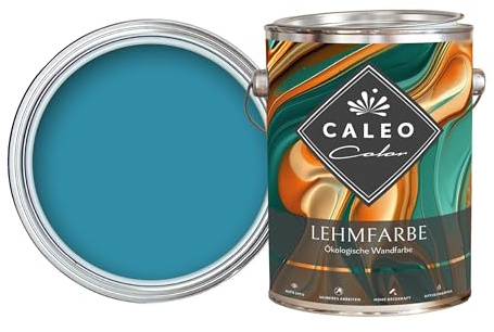 Caleo Color Lehmfarbe WELLENSPIEL 5 Liter - ökologische Wandfarbe für Wohnzimmer und Co. - hoch deckend, tropffrei, geruchsneutral