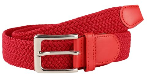 MIRROSI® Flechtgürtel Elastischer Stoffgürtel Flechtgürtel für Damen und Herren (3,5CM Breit, Super Weich) Geflochtener Stretchgürtel UNISEX