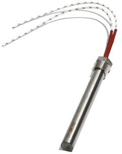 Folisila Cartouche chauffante électrique 300-1000 W, Filetage DN 15 mm, 12 mm x 100/150/200 mm, for Eau(220V,DN15 12x200mm 1000W)