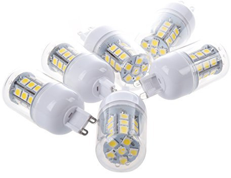 Ujjdwiurgh 6 LAMPADE LAMPADINE BULBI G9 27 LED SMD Caldo 5W