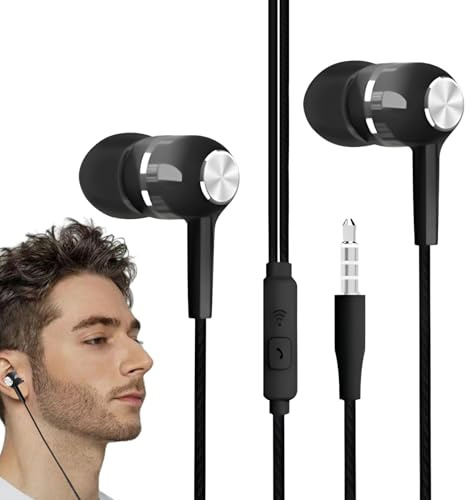 In-ear Hörlurar Öronhörlurar med Mikrofon och Sladd