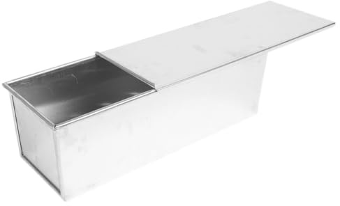 TOGEVAL Teglia per Pane Rettangolare in Metallo con Rivestimento Antiaderente Stampi per Pane Toast e Dolci Contenitore da Forno Riutilizzabile e Facilmente Pulibile Capacità