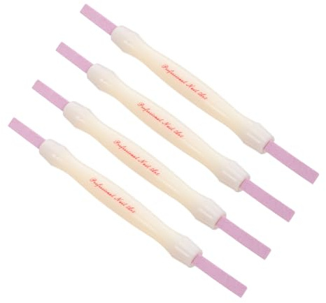 WRITWAA 4 Stück Nagelpolierwerkzeug aus Quarz mit Doppelseitigem Design Präziser Nagelhautentferner und Pediküre Stift für Maniküre zu Hause und Schönheitssalon