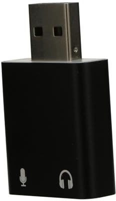 Operitacx Adattatore Audio Stereo Esterno Usb in Alluminio Con Jack Per Cuffie e Microfono Compatibile Con Sistemi Audio Usb Standard Plug and Play Senza Driver