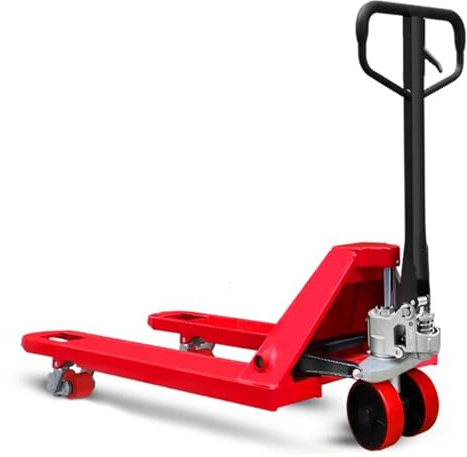 Transpalette manuel robuste capacité de 2500 kg, transpalette d'entrepôt et de vente au détail avec arrêt, 55 x 115 cm – Matériau durable pour une manipulation sûre
