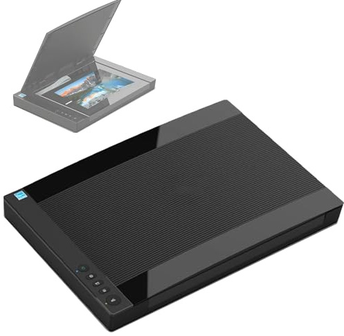 Escáner plano de gran formato, 2400 DPI, control de aplicación, escaneo automático, escaneo/PDF/correo electrónico/impresión para bibliotecas, escuelas y oficinas