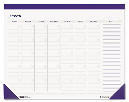 HOUSE OF DOOLITTLE 464 Nondated Desk Pad Calendar, 22 x 17, Blue