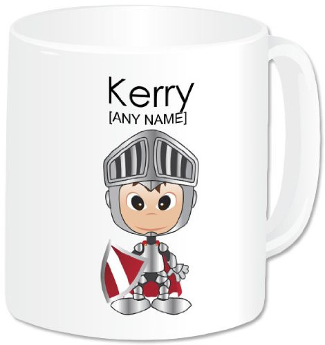 Personalised Jumbo Giant 20oz Mug - Fairy Tale Design - Knight Boy Mug - (A GoPersonalised Design) - Any Name / Message. A Unique Knight Gift Idea For Birthdays, Christmas, Father's Day And All Occasions