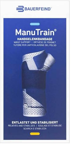 BAUERFEIND MANUTRAIN Handgelenkbandage links Gr.3 schwarz 1 St