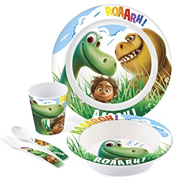 HOME Paquete 5 Piezas Infantil Melamina El viaje de Arlo