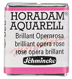 Schmincke – HORADAM® AQUARELL - feinste Künstler-Aquarellfarben, 920 Brillant Opernrosa, 14 920 044, 1/2 Näpfchen
