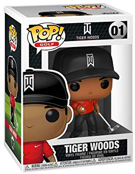 Funko Pop! Golf: Tiger Woods – (röd skjorta) – vinylsamlarfigur – presentidé – officiella handelsvaror – leksaker för barn och vuxna – sportfans – modellfigur för samlare och display