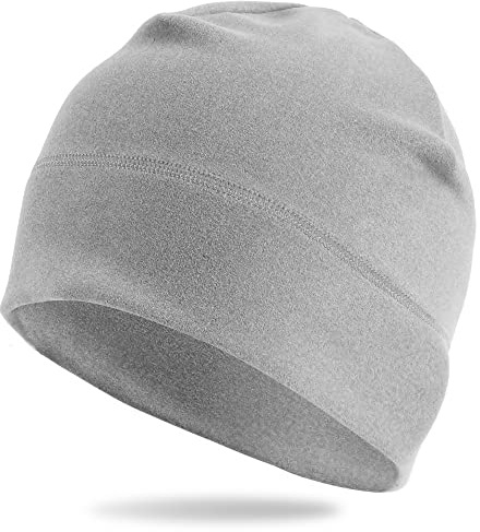 Arcweg Berretto Uomo Donna Invernale Termico Antiviento Sottocasco Teschio Ciclismo Moto Beanie Elstico Traspirante Cappello Cotone 56-61CM Grigio