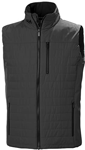 Helly Hansen Hombres Chaleco Aislante Crew 2.0, Ébano, S