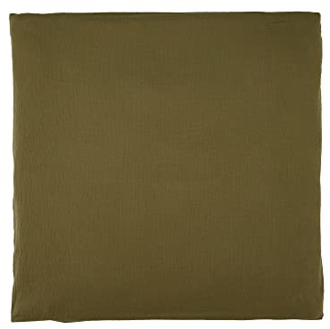 KraftKids Bezug für Wickeltischauflage Doppelkrepp Grün Herbstgrün 85 cm breit x 75 cm tief