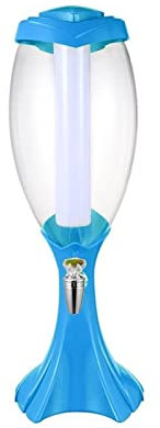 Dispensador de Cerveza Dispensador de torre de cerveza de 3L con luces LED, dispensador de cerveza, dispensador de torre de bebidas for agua, bebidas frías, Bar, fiesta en casa, Buffet Dispensador de