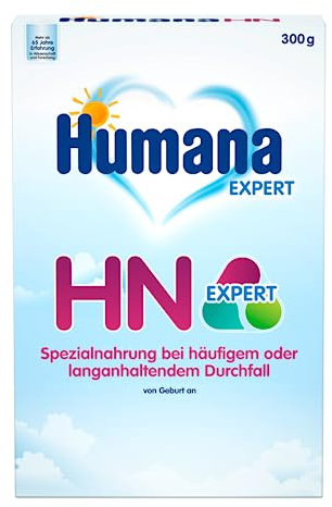 Humana HN Expert, von Geburt an, Spezialnahrung bei häufigem oder langanhaltendem Durchfall, unterstützt die Normalisierung des Stuhlbildes, mit Banane, 300 g