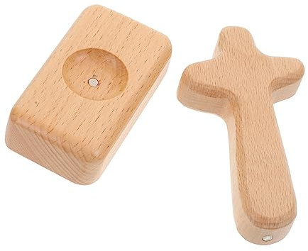 Garneck Holzkreuz-Ornament Kreuzförmiger Schmuck Für Die Dekoration des Wohnzimmers