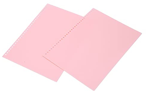 Proteggi Foglio, 20 Pezzi A4 30 Fori Proteggi Foglio PP Copri Raccoglitore in Plastica Rilegatura Copertine per Presentazioni Proteggi Copertine in Carta Colore, Protezioni per
