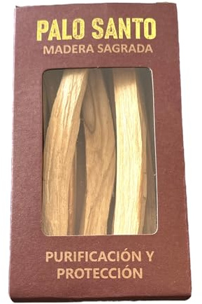 Palo Santo Weihrauch, 100 % natürliches Peru, 8 Stäbchen aus heiligem Holz, 70 g, Reinigung Reinigung und energetischer Schutz, Meditation Ethisch und Nachhaltig (Palo Santo Holz Heilige Box)