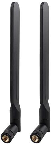 Futheda 2 stycken 4G LTE-antenn SMA kontakt 9 dBi rundstrålande antenn kompatibel med 4G LTE trådlös CPE router Hotspot mobiltelefon Gateway industriell IoT-router vildkamera