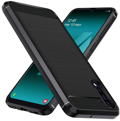 iVoler Cover per Samsung Galaxy A50 / A30S, [Protezione Antiurto di Grado Militare] Custodia Sottile Morbida in Silicone TPU Anti-Impronte Anti-Graffio Protettiva Case, Nero