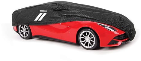 SPARCO Auto Schutzhülle Vollgarage Autoabdeckung Schwarz Ganzgarage Autogarage M
