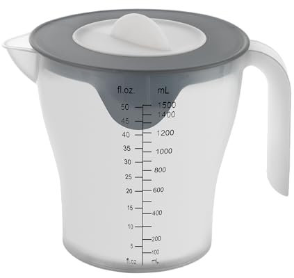 Metaltex Vaso agitador con tapa y boquilla, colador integrado y base antideslizante