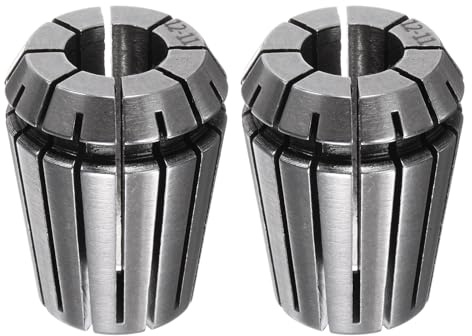 sourcing map 2 Pcs ER25 12mm Spring Collet Chuck High Precision 0.015mm for CNC Engraving Machine Lathe Milling Tool