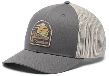Columbia Gorra Unisex de Malla, Gris Ciudad/Piedra Oscura, Talla L/XL, Gris Ciudad/Piedra Oscura, Large/X-Large