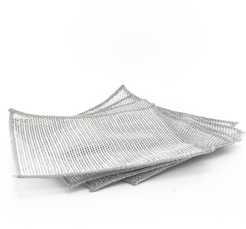 5PCS Double Layer Wire Dishwashing Rags Non-Scratch Multipurpose Durable Wire Dishcloth for Wet and Dry Two Layer Reusable Steel Wire Cleaning Cloths Towel applied in Dish, Sink,Kitchen,Stove Top