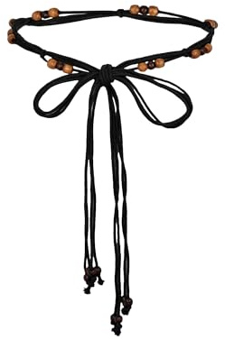 TeeYee Damen Taillengürtel Boho Gürtel mit Quaste Mädchen Flechtgürtel | Bindegürtel,Bauchkette,Schmaler Gürtel für Kleid,Women Belt